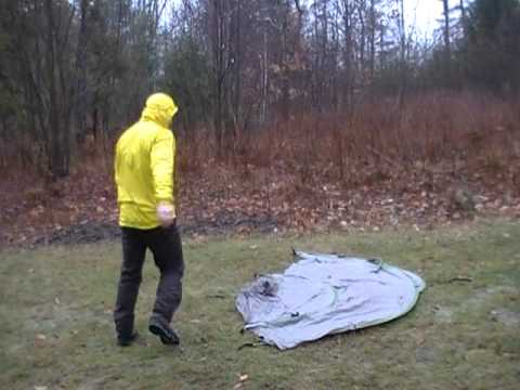 Setting Up The GoLite Eden 2 In Rain & Wind