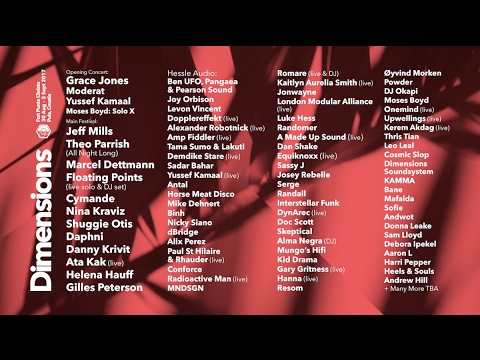 Dimensions 2017 Initial Line up