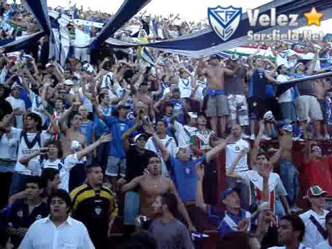 "San Lorenzo 0-1 Vélez [Clausura 2009] 1/2" Barra: La Pandilla de Liniers • Club: Vélez Sarsfield