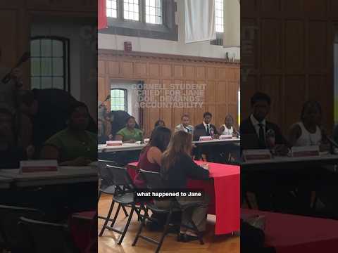 Cornell student 'cried' for Jane Doe, demands accountability