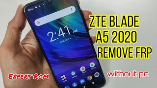 Zte Blade A5 2020 Frp Google Account Lock Bypass Without PC New 2020