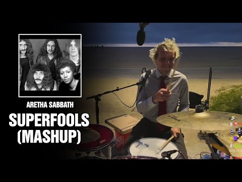 Aretha Sabbath - Superfools (Mashup) | Drum Cover at Venice Beach