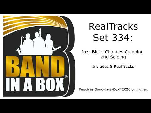 Band-in-a-Box® 2020 - RealTracks Set 334: Jazz Blues Changes Comping and Soloing