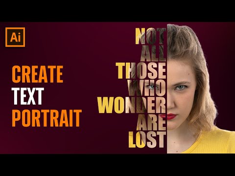 Create Awesome Text Portrait Effect In Illustrator