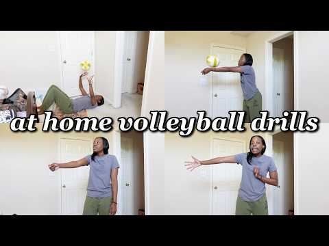 HOW TO PRACTICE VOLLEYBALL AT HOME IN YOUR ROOM 2024 (drills you can do by yourself)