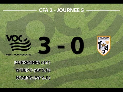 CFA 2 Groupe A Journée 5 : Vannes OC 3 - 0 TA Rennes (01/10/2016)