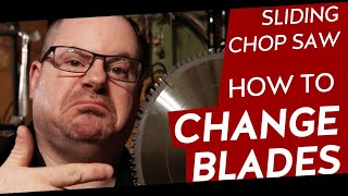 Shop talk: How to change the blade on a chop saw (Mastercraft sliding compound mitre saw)