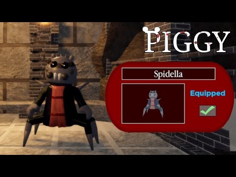*NEW* PIGGY Spidella SKIN SPIDER BOT Jumpscare + Showcase Animation (ROBLOX PIGGY)