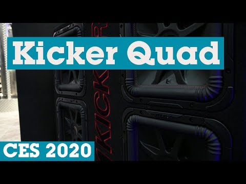 CES 2020: Kicker Quad 4-Sub-Gehäuse mit L7R-Subwoofern | Crutchfield
