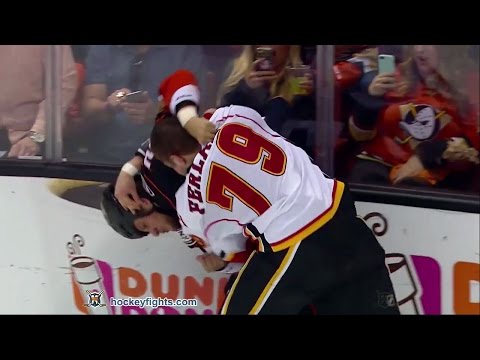Micheal Ferland vs Kevin Bieksa Apr 15, 2017