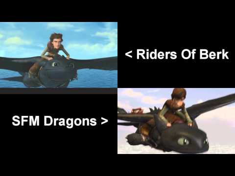 [SFM Dragons] This is Berk - Comparison