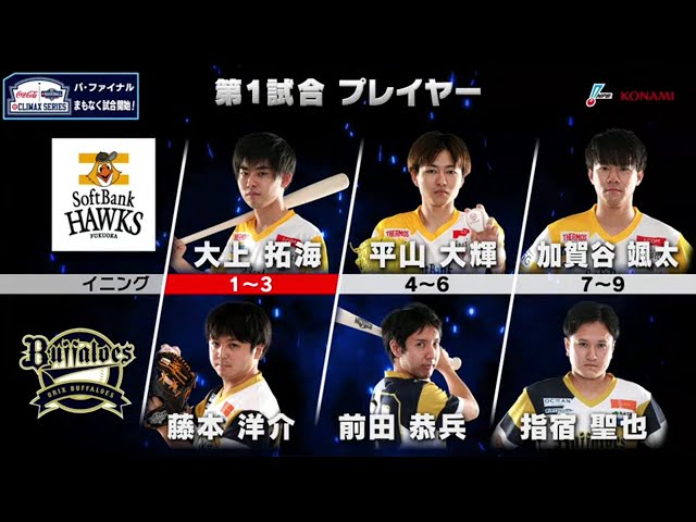 【eBASEBALL】eクライマックスシリーズ ファイナルステージ H-B 第1戦