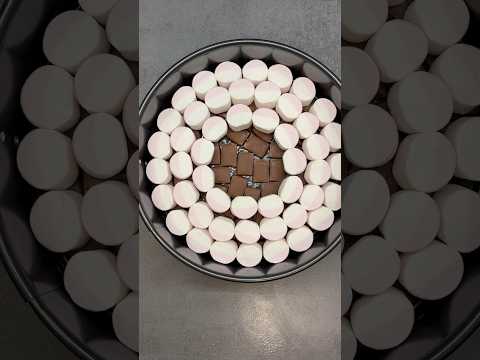 Marshmallow with chocolate🍫#easyrecipe #food #recipe #tasty #delicious #dessert #sweets #chocolate