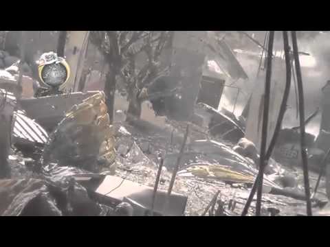 استهداف  قوات النظام بصاروخ  آر بي جي من قبل ألوية وكتائب الحبيب المصطفى في المليحة في محافظة دمشق