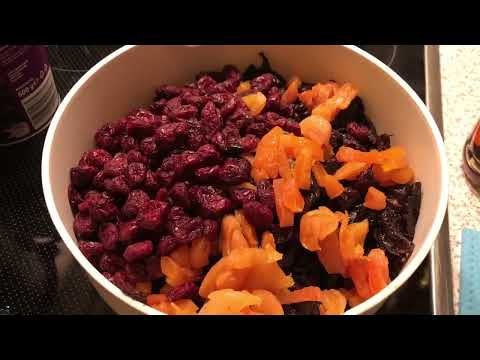Christmas Plum Cake fruits soaking