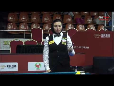 Karen Corr VS Parisa - Ladies - 2017 Chinese Billiards World Championship