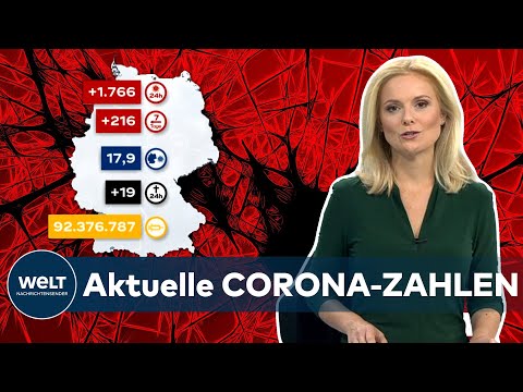 Aktuelle CORONA-ZAHLEN: 1.766 positive COVID-19-Testergebnisse - Inzidenz in Deutschland bei 17,9