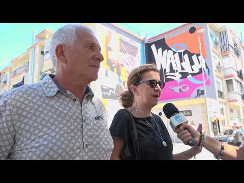 Bari, al San Paolo il murale dedicato a Walino: la commozione dei genitori