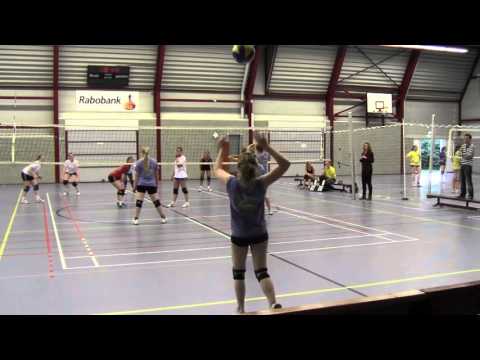 Volleybal Dames oefenwedstrijd: Olhaco D3 - De Oude Molen/Heran D1 [10-06-2013]