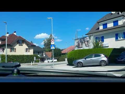 Straßwalchen, Autofahrt, Flachgau, Land Salzburg, Austria 