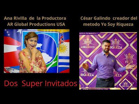 Premios Latinos el Mundo VIP 2021- Ana Rivilla  y  César Galindo fundador de Yo Soy Riqueza.