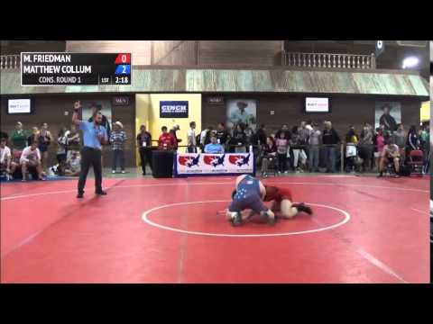 65 kg CR1 - Mitchell Friedman (Bison WC) vs Matthew Collum (Xtreme Training)