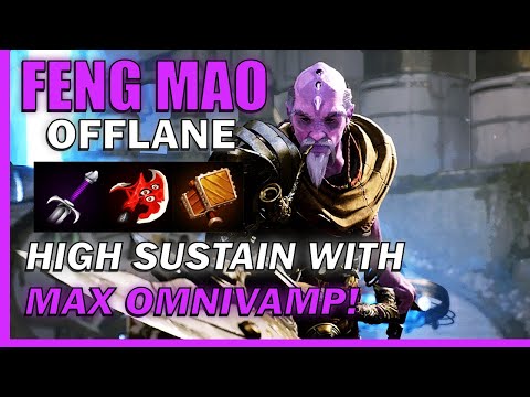 FENG MAO NIGHTFALL BUILD but EVERY ITEM HAS OMNIVAMP! - Predecessor Offlane Commentary Gameplay