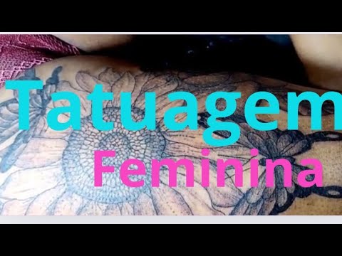 tatuagem feminina Borboleta e Girassol