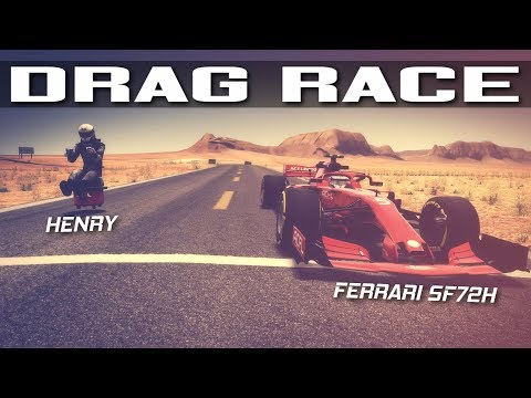 2019 FERRARI F1 VS HENRY THE HOOVER DRAG RACE | ASSETTO CORSA