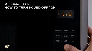 Turning Microwave Sound On or Off