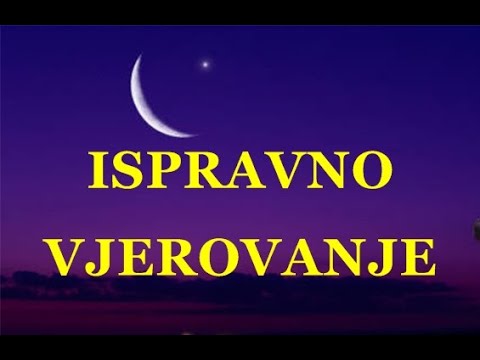 ISPRAVNO VJEROVANJE