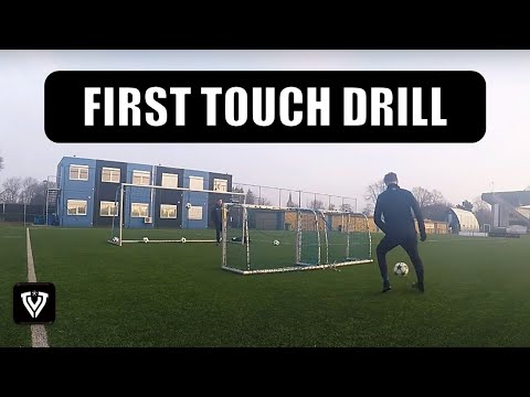 First touch drill football / soccer - U11 U12 U13 U14 U15 U16 U17 - Thomas Vlaminck Techniektraining