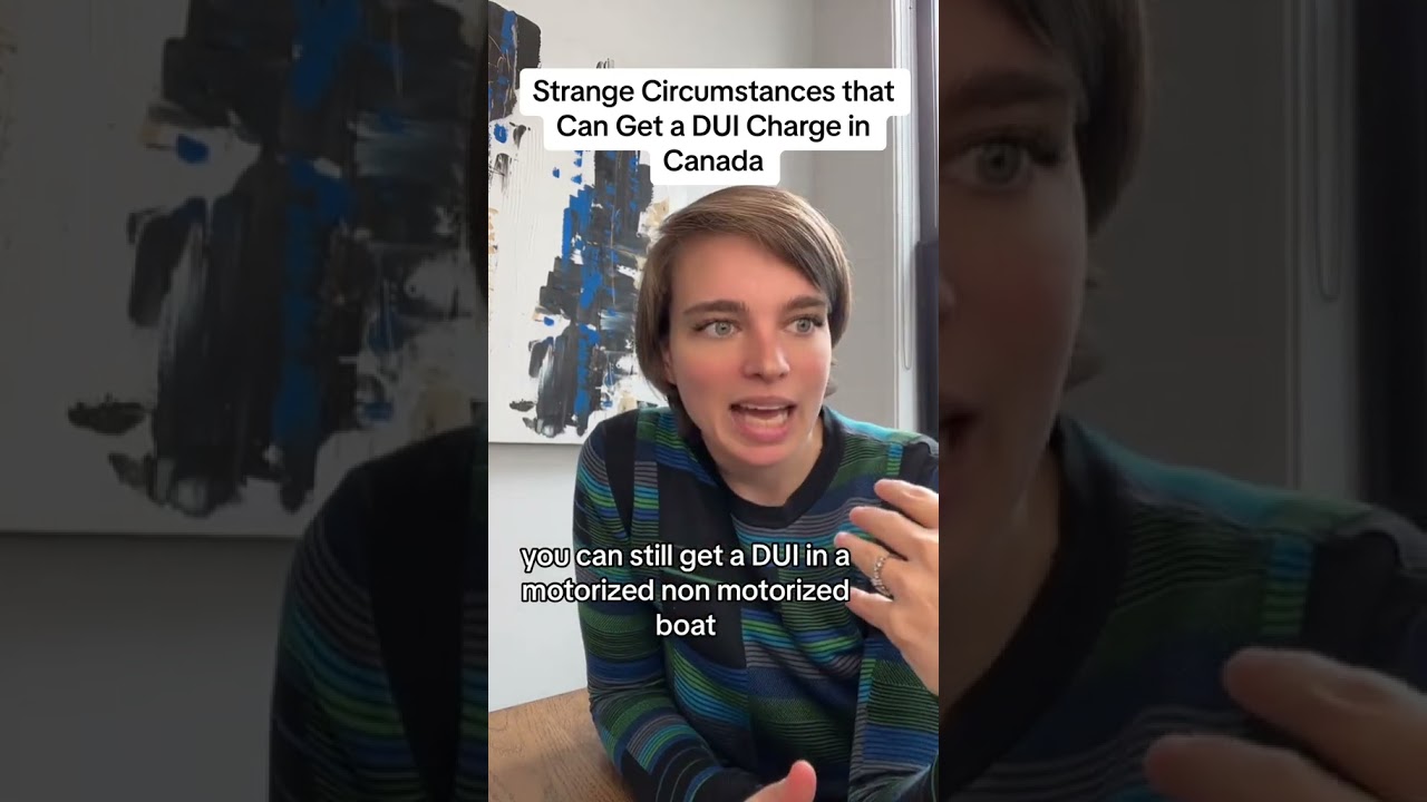 You won’t BELIEVE the different CRAZY WAYS you can get a DUI in Canada. #lawyer #legaladvice #canada