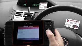 CR Plus Toyota airbag srs light reset B1821 icarsoft guide demonstration