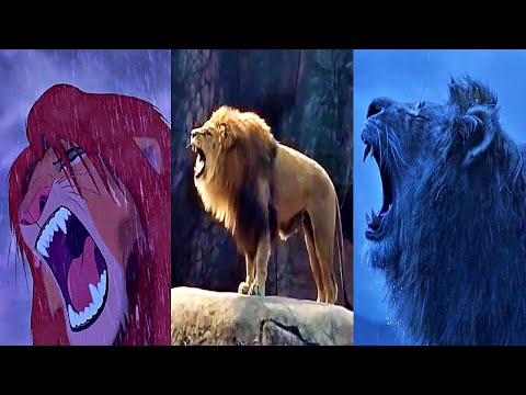 The Lion King (1994/2019/????) Simba's Roar Vs Real Wildlife (Graphic)