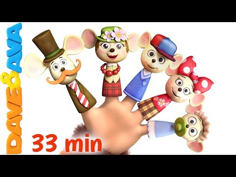 👍 Finger Family | Nursery Rhymes: Daddy Finger Song and More Children’s Songs from Dave and Ava 👍 Video