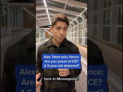 Alex Tabet asks Vance: Are you proud of ICE? A 5-year-old detained?