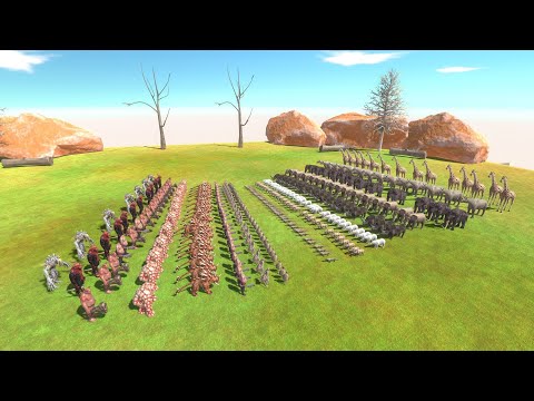 2 VS 1 ALL MAMMALS WITH REPTILES VS INFERNALS - Animal Revolt Battle Simulator