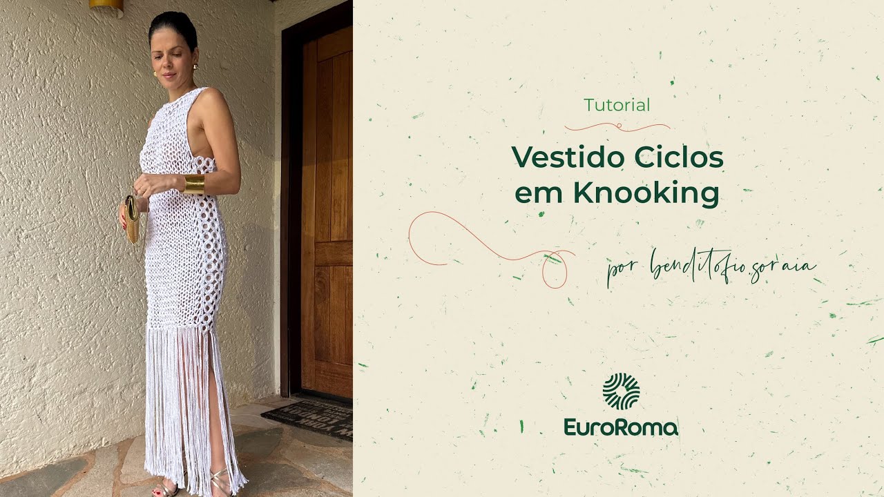 Cycle Dress in Knooking and Crochet by @benditofio.soraia