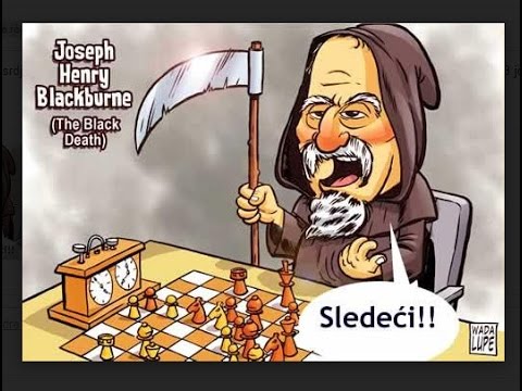 Blackburne koga su zvali ''Crrna smrt ,, za šahovskom tablom -  BLACKBURNE vs NN - Bečki gambit #983