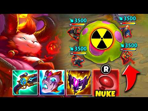 I CREATED THE BIGGEST TEEMO SHROOM YOU'LL EVER WITNESS (ONE SHOT NUKES)