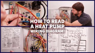 How to Read a Heat Pump WIRING DIAGRAM! Schematic & Connection!