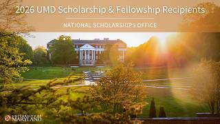 2026 UMD National Scholarship & Scholarship Recipients