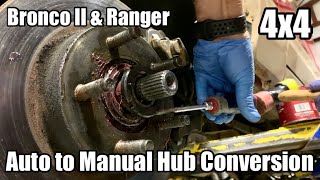 Mile Marker Manual Hub Conversion - ‘88 Ford Bronco II