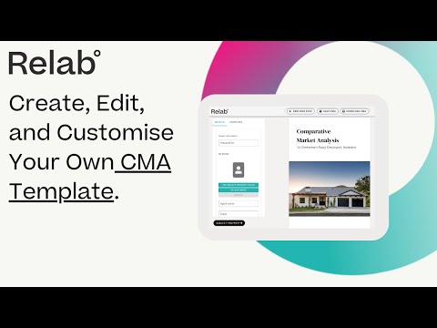 How to Create, Edit, and Customise Your Own CMA Template with Relab