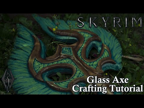 How to make the Glass Axe from Skyrim! | Cosplay Tutorial, DIY, Craft with Pattern