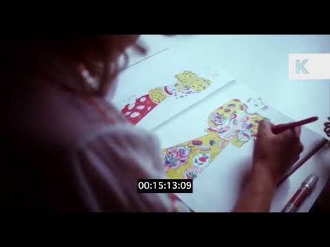 Early 1970s Celia Birtwell at Work, Print Design | Premium