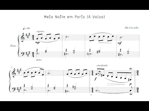 Mú Carvalho - Meia-noite em Paris (A valsa) (Mú Carvalho, piano)
