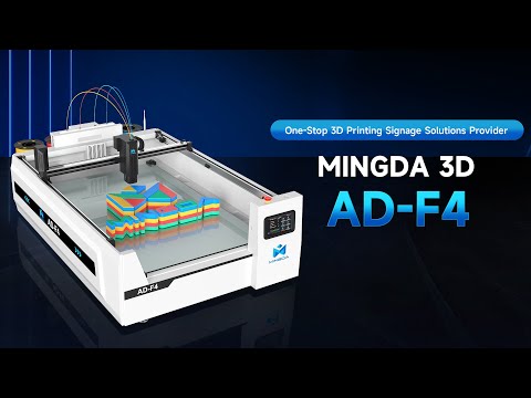 Mingda AD-F4 FFF Signage 3D Printer Demo Mingda AD-F4 FFF Signage 3D Printer Demo