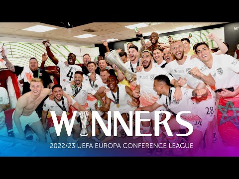 West Ham Dressing Room Celebrations | UEFA Europa Conference League Final | Fiorentina 1-2 West Ham